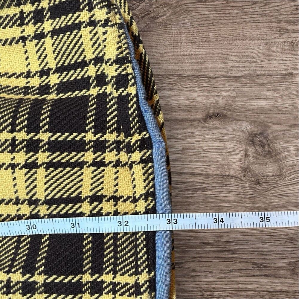 LL Bean Yellow Brown Plaid Slightly Fitted With‎ Pockets Jacket Men’s Size 2XLT - Picture 4 of 8